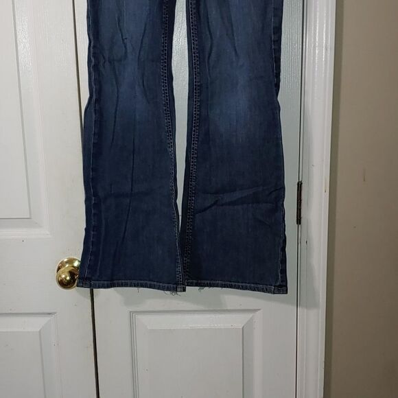 Banana Republic Factory flare wide leg jeans Sz 2R - Picture 2 of 10